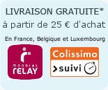 Livraison gratuite en France avec Colissimo