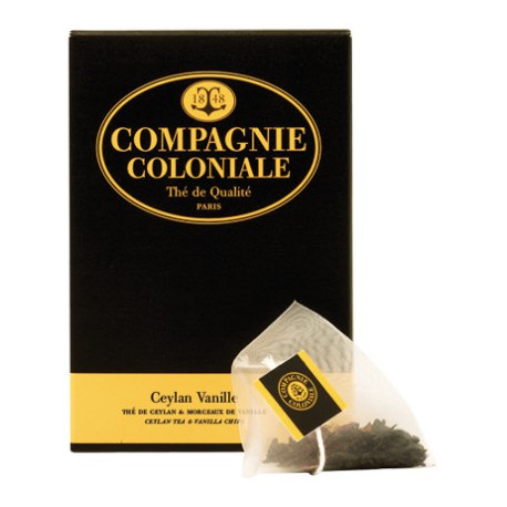 Thé vanille en sachets cristal - Compagnie Coloniale - Cafés Marc
