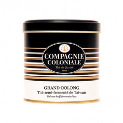 Thé Grand Oolong  en Boite Métal Luxe Compagnie Coloniale