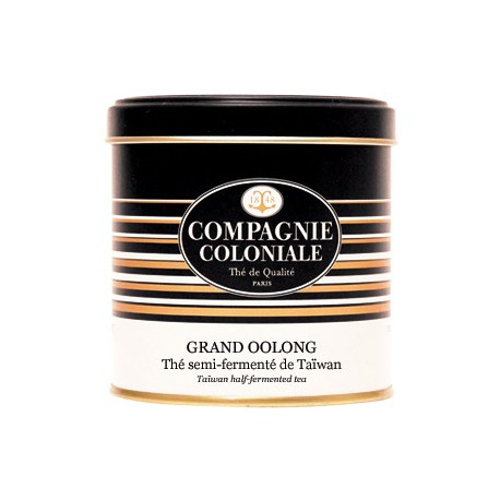 Thé Grand Oolong  en Boite Métal Luxe Compagnie Coloniale