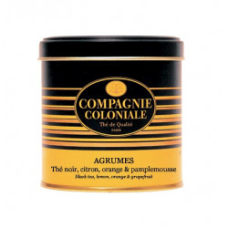 Thé Agrumes en Boite Métal Luxe Compagnie Coloniale