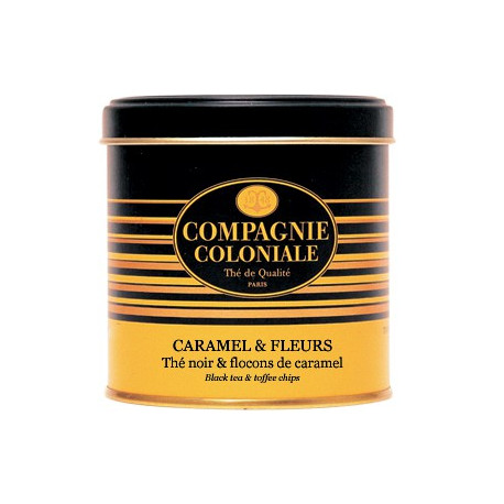 Thé Caramel et fleurs en Boite Métal Luxe Compagnie Coloniale