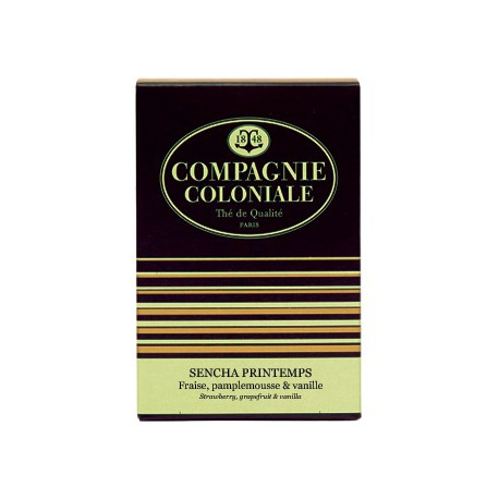 Thé Sencha de Printemps en Sachet Cristal Compagnie Coloniale