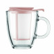 Tasse en Verre 0.35l avec filtre couleur - Bodum