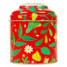 Boite à thé Ronde Dome Rouge