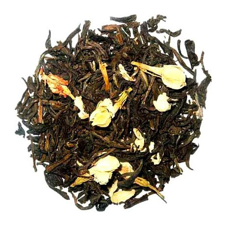 Jasmin, thé vert de Chine du Yunnan aromatisé avec des fleurs de Jasmin