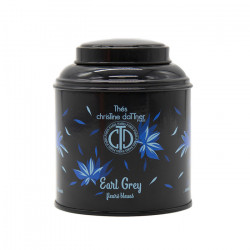 Thé noir Earl Grey Fleurs Bleues en boite laquée - ChrisTine DaTTner Paris depuis 1978