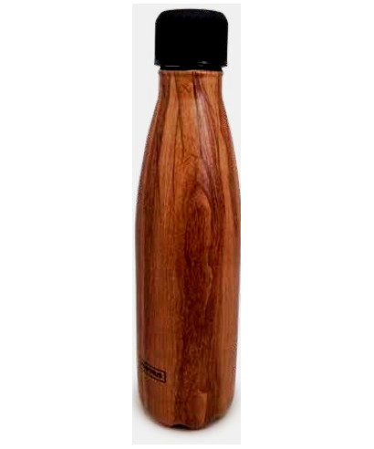 Gourde isotherme 0.50l en inox double parois - Bambou Bois