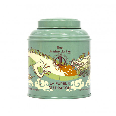 Thé Oolong la Fureur du Dragon en boite métal laquée - ChrisTine DaTTner Paris
