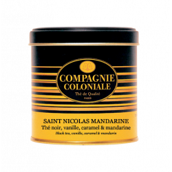 Thé noir Saint Nicolas Mandarine en boite métal luxe - Compagnie Coloniale