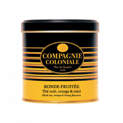 Thé Ronde Fruitée en Boite Métal Luxe Compagnie Coloniale 