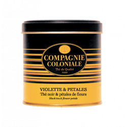 Thé Violette & pétales en boite métal Luxe Compagnie Coloniale