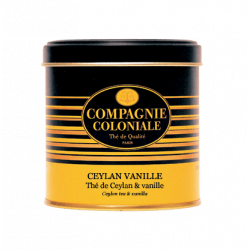 Thé Vanille en boite métal luxe Compagnie Coloniale