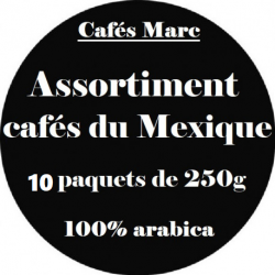 Assortiment cafés du Mexique