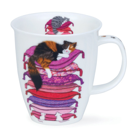 Mug Nevis Sleepy Cat Pink - Dunoon