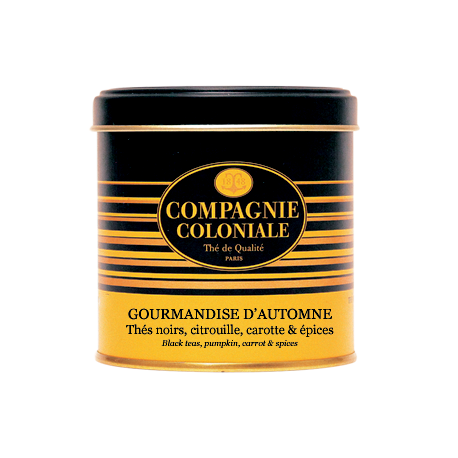Thé noir Gourmandise d'Automne en boite métal luxe - Compagnie & co