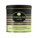 Thé vert Citron & Gingembre en boite métal luxe - Compagnie & co