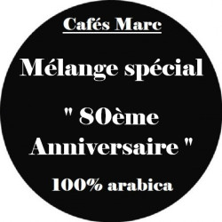 Café Mélange " Spécial 80ème Anniversaire " 100% arabica