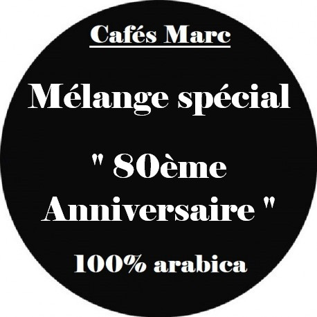 Café Mélange " Spécial 80ème Anniversaire " 100% arabica