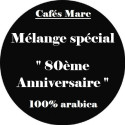 Café Mélange " Spécial 80ème Anniversaire " 100% arabica