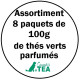 Assortiment de thés verts parfumés - Greender's Tea