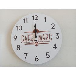 Pendule Cafés Marc " 80 ans "