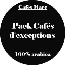 Pack Cafés d'exceptions Cafés Marc