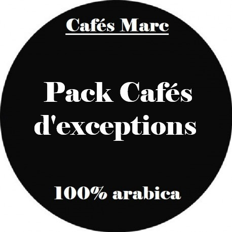 Pack Cafés d'exceptions Cafés Marc