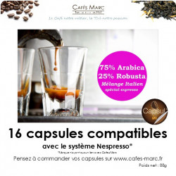 Café maison italien en capsule