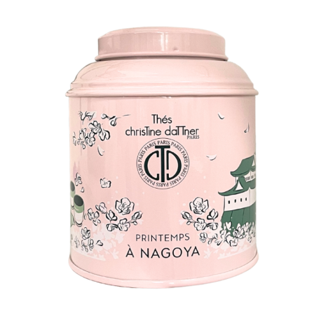 Thé Blanc et Vert Printemps à Nagoya en boite métal - ChrisTine DaTTner Paris