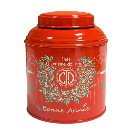 Thé noir Bonne Année en boite métal luxe - ChrisTine DaTTner Paris