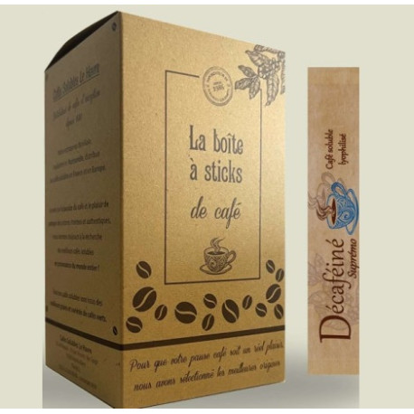 Café décaféiné lyophilisé