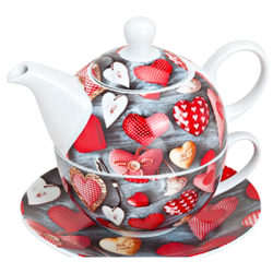 Solitaire à thé motif " Coeur "