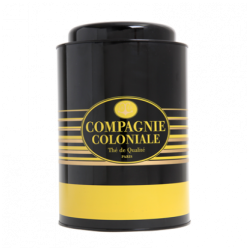 Boite à thé vide Compagnie Coloniale Jaune
