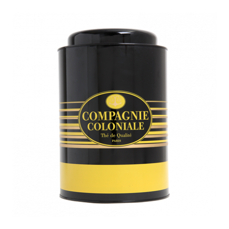Boite à thé vide Compagnie Coloniale Jaune