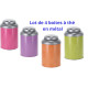 Lot de 4 Boites à thé en métal Dome 200g