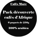 Pack assortiment découverte cafés d'Afrique