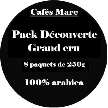 Pack assortiment découverte cafés Grand cru