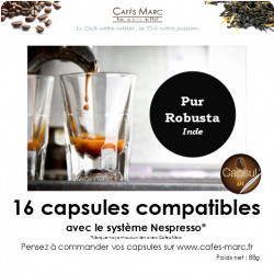 Café robusta en capsule