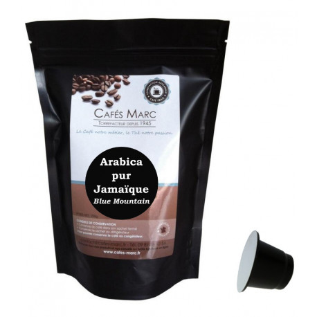 Café Jamaïque Blue Moutain récolte 2018 en capsules - Cafés Marc