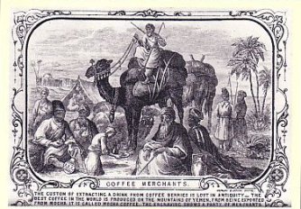 Caravane de marchands de café