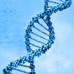 Digital illustration of a dna